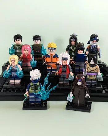 Naruto 1ere génération - lot de 12 mini figurines au format Lego