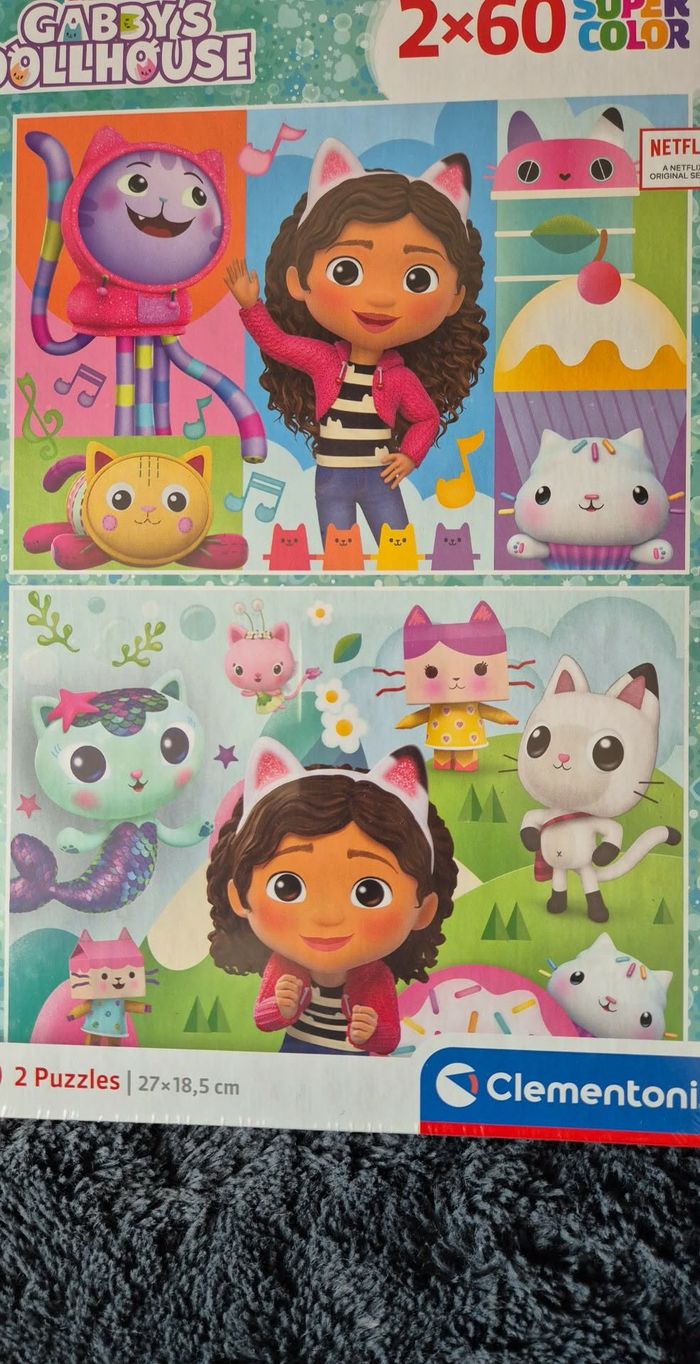 Clementoni Gabby et la Maison magique Puzzle 2x60 Pieces - photo numéro 2