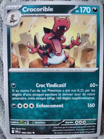 Carte Crocorible 066/094 ME01-Méga Évolution-Flammes Fantasmagoriques 