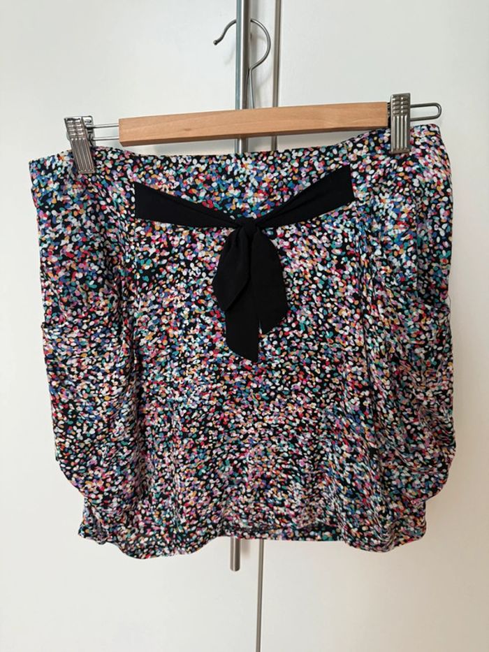 Jupe courte multicolore