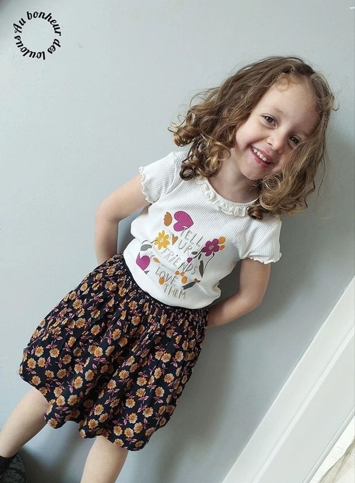 4 ans ensemble été tape a l oeil teeshirt et jupe