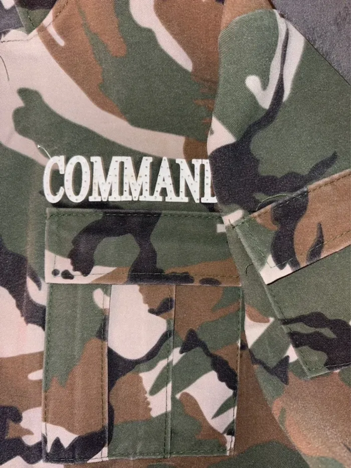 Déguisement commando camouflage garçon taille 8 ans en très bon état - photo numéro 7