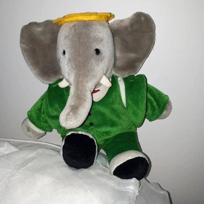 Peluche Babar Gund vintage 36 cm de 1988 - photo numéro 2