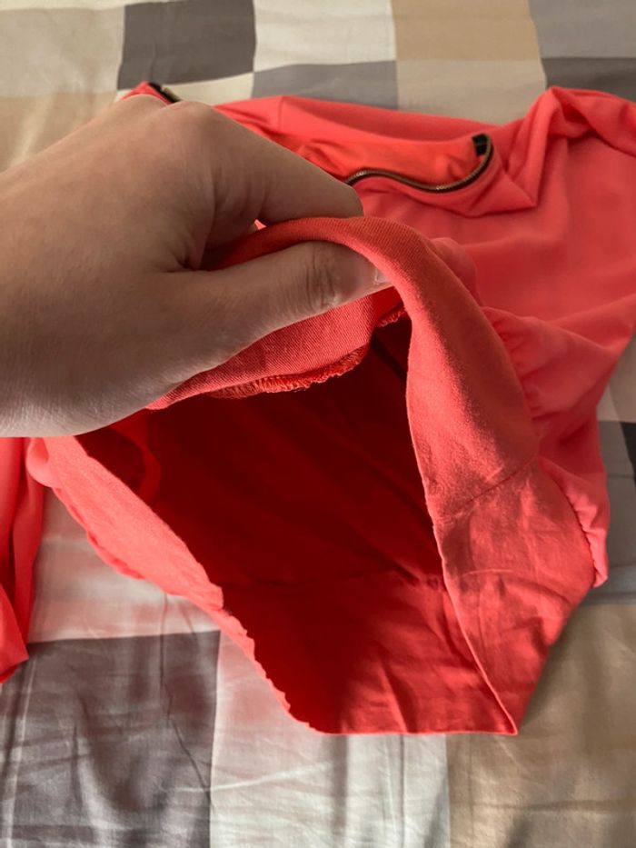 Superbe belle blouse rose taille unique - photo numéro 9