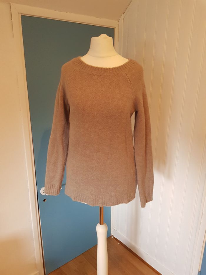 Pull beige/gris