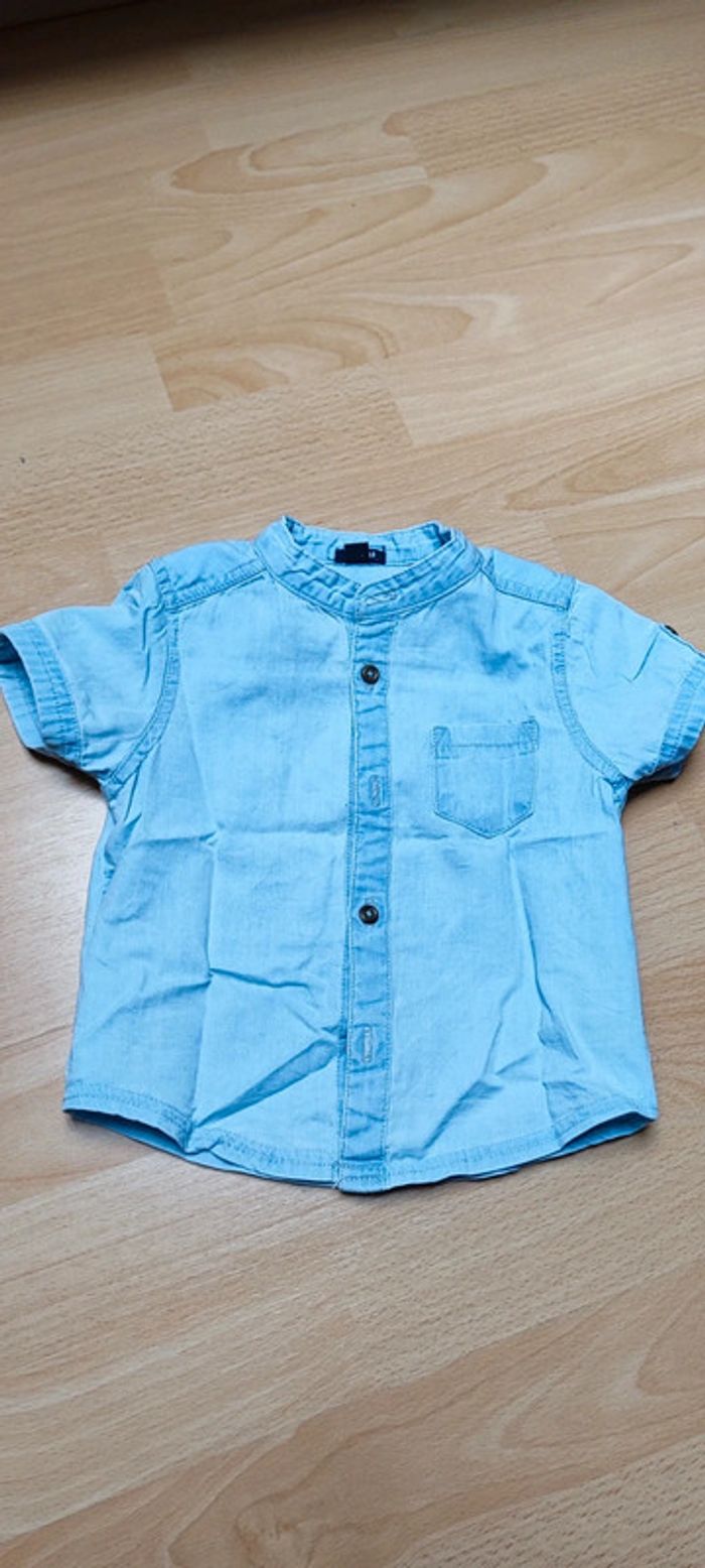 Chemise jean manche courte