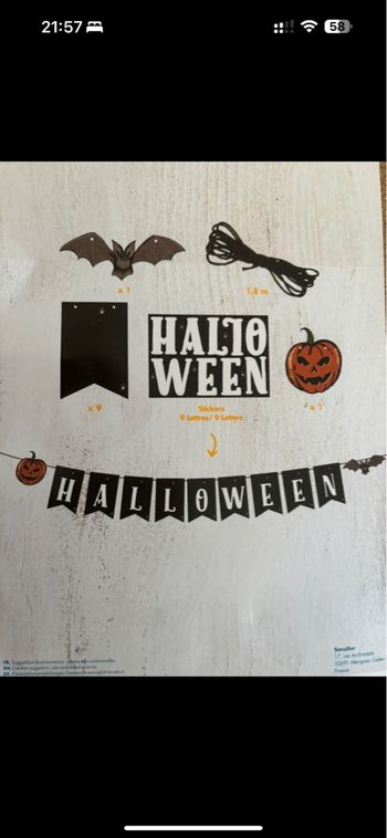 Guirlande Halloween neuve