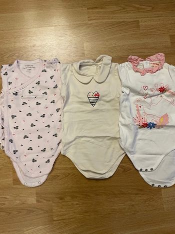 Lot 3 bodies manches longues 9 mois