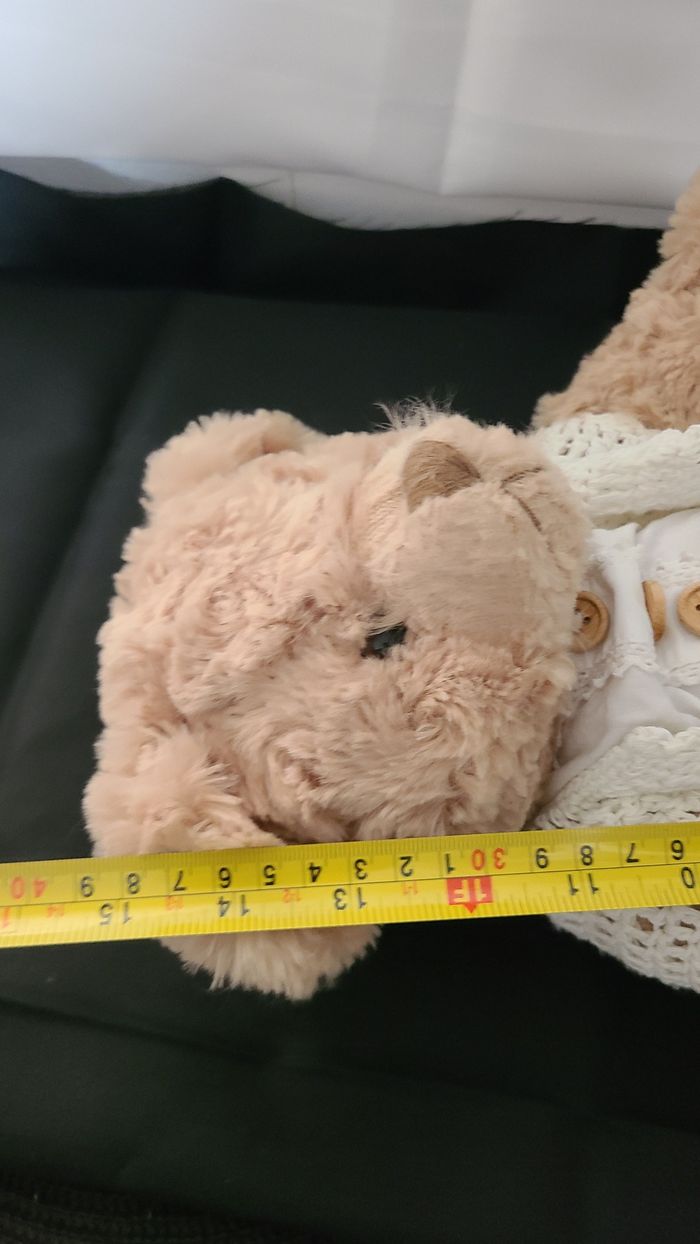 peluche oursonne robe pomme pidou - photo numéro 5