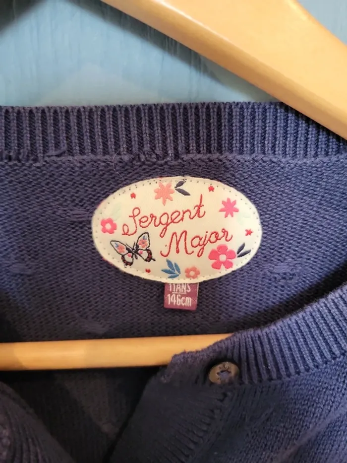Jolie Veste bleue sergent major 11 ans - photo numéro 3