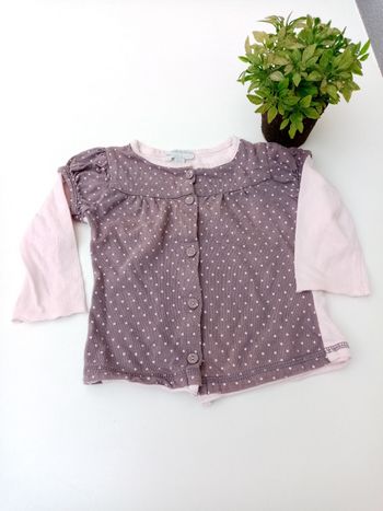 Gilet coton, fille, 12 mois, kimbaloo