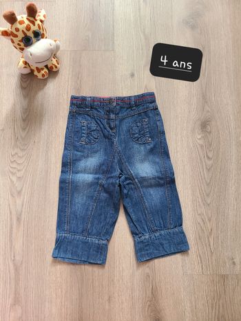 Pantacourt jean 4 ans