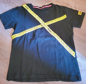 Tee-shirt noir MC Redskins 12 ans