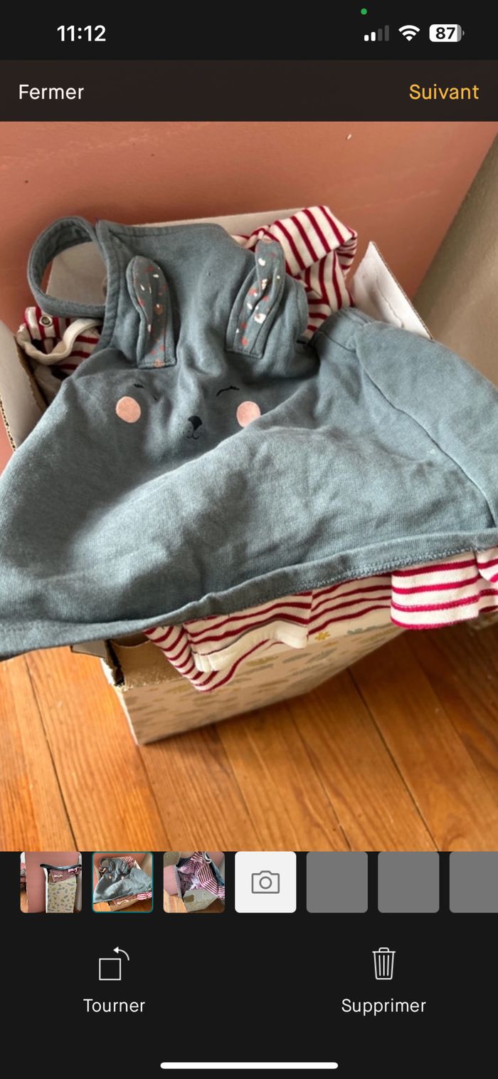 Carton vêtement bébé fille - photo numéro 2