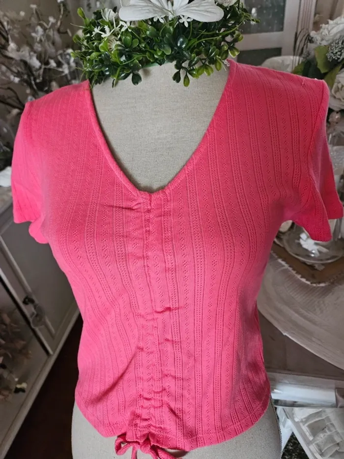 Haut rose Jennyfer Taille L Neuf