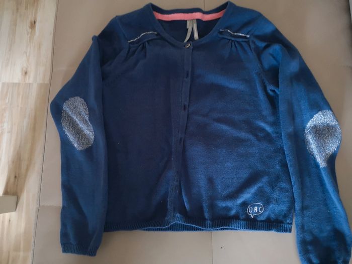 Gilet bleu et argenté 6 ans