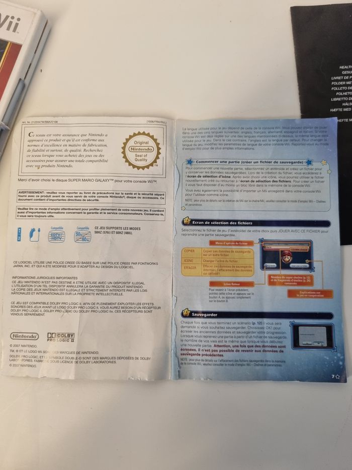 Boite Super Mario Galaxy Wii - photo numéro 6