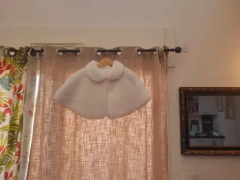 Cap balero velour blanche