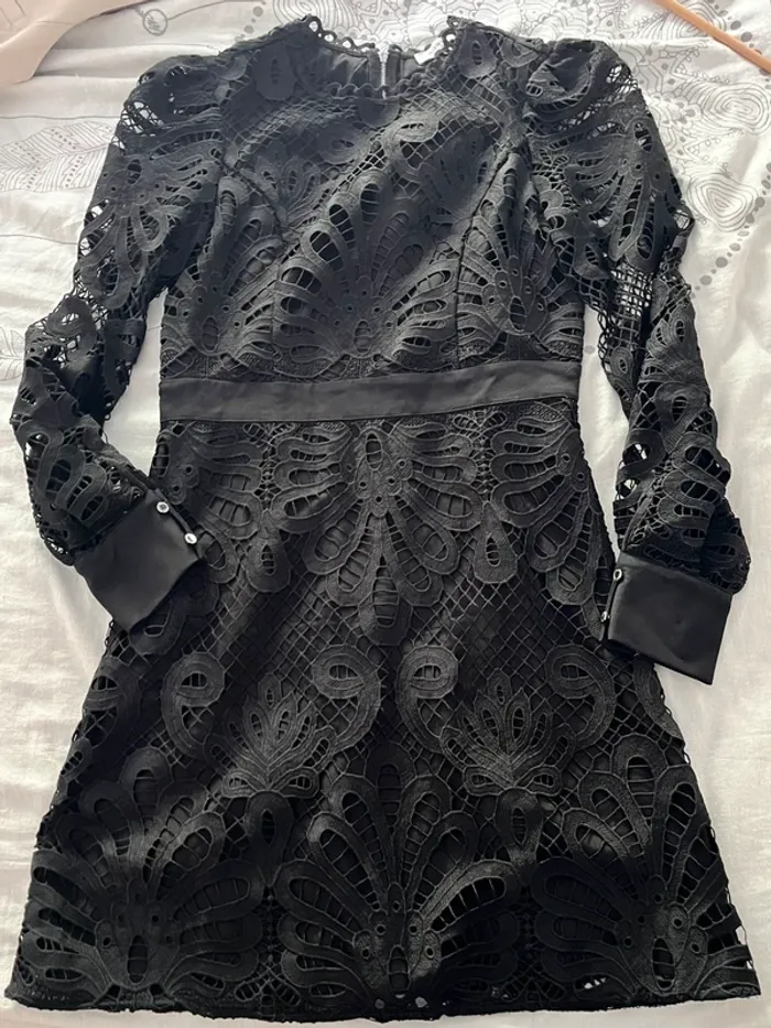 Robe Guipure Morgan Noire / 242-Roslax T38 - photo numéro 2