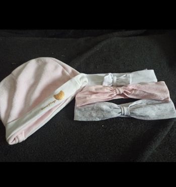 Bonnet + bandeau taille 3M