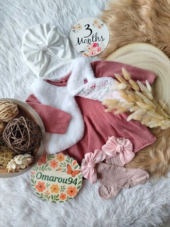 Ensemble complet sergent major fille 3 mois 🎀