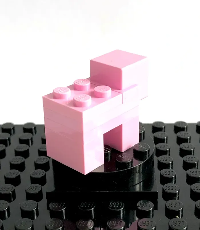 LEGO Minecraft - Minecraft Pig, Brick built (white snout) - photo numéro 5