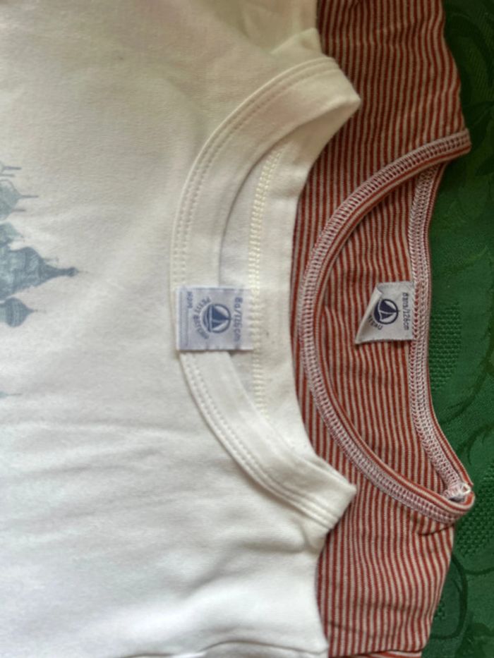 Lot 2 t-shirts Petit Bateau 6 ans - photo numéro 2