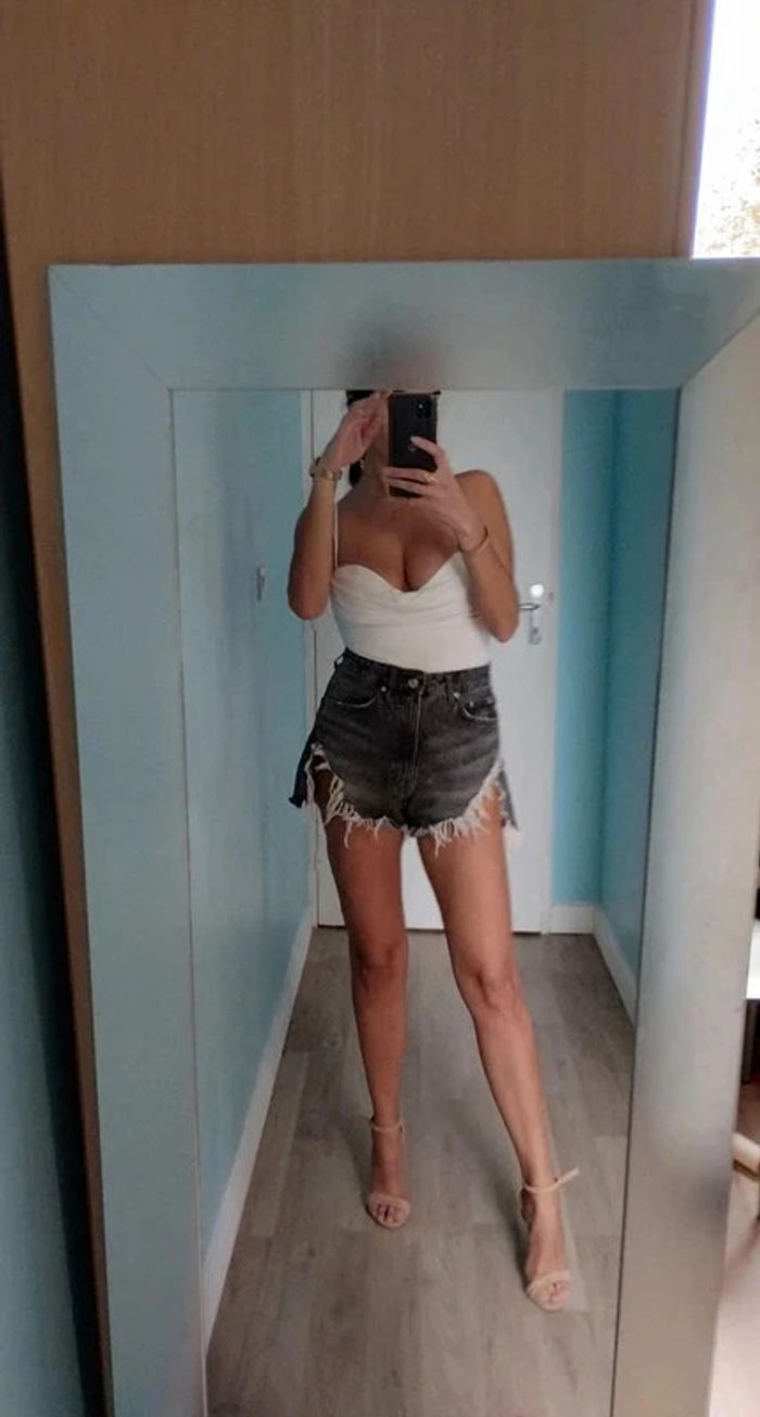 Zara body blanc taille S - photo numéro 2