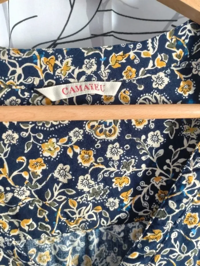 Jolie tunique longue femme bohème Camaïeu taille M - photo numéro 2