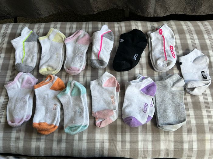 Lot de 13 paires de soquettes basses sport pour enfant