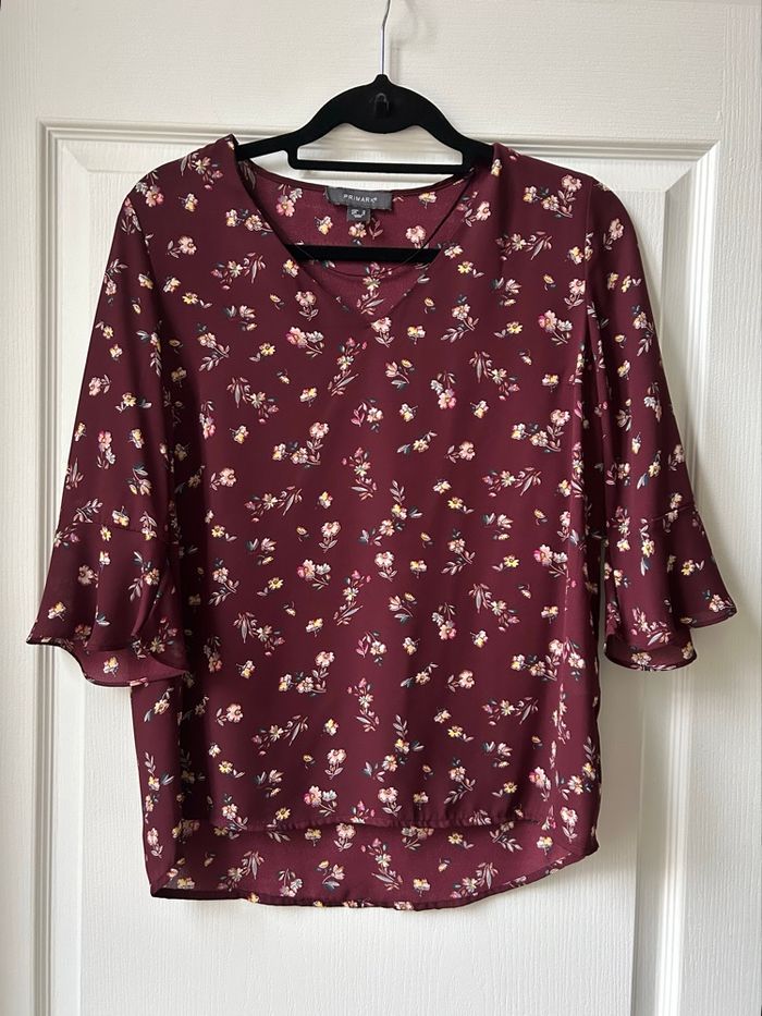 Tuniques, couleur, prune, motif fleuri, marque Primark