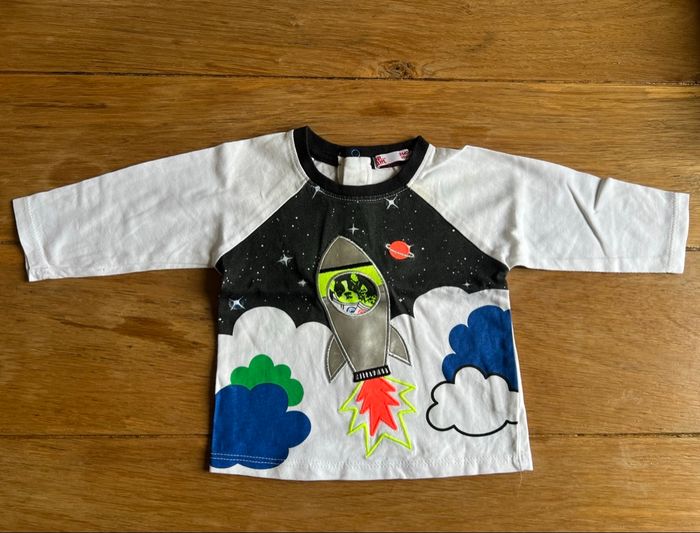 T-shirt ML DPAM 3 mois - photo numéro 2