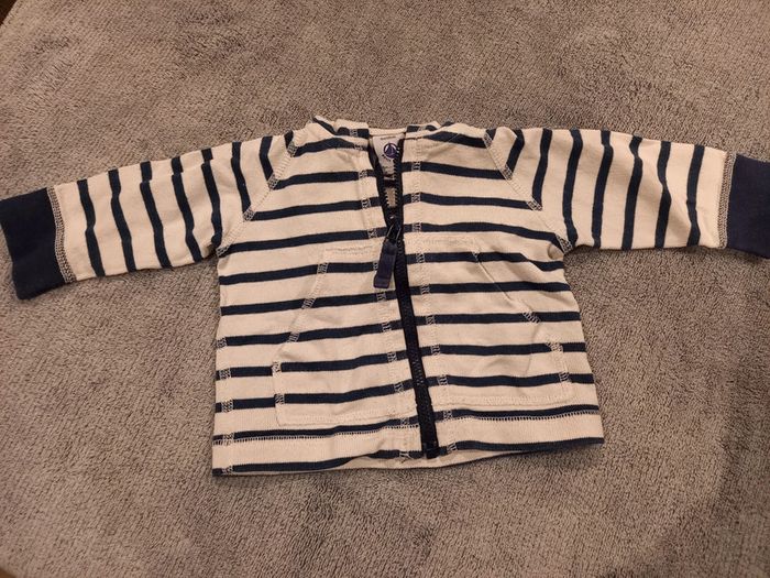 Gilet zippé à capuche 3mois - photo numéro 4