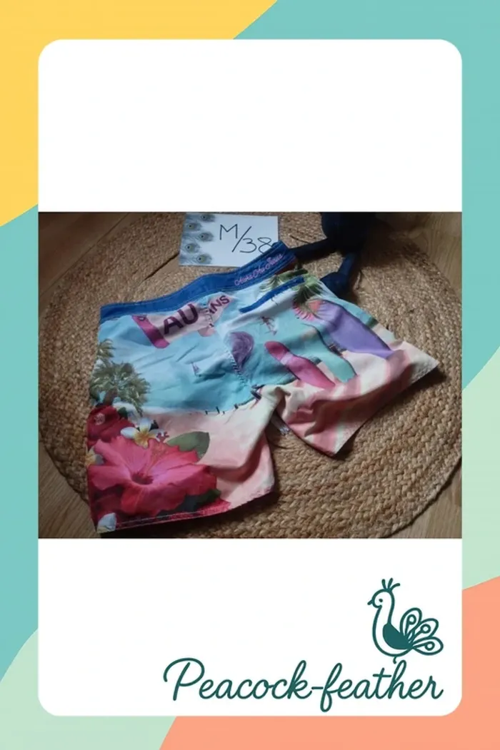 Short de plage homme M austar jeans - photo numéro 8