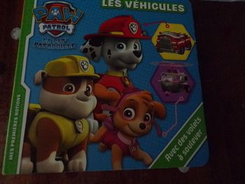 Livre à volets La Pat Patrouille les véhicules