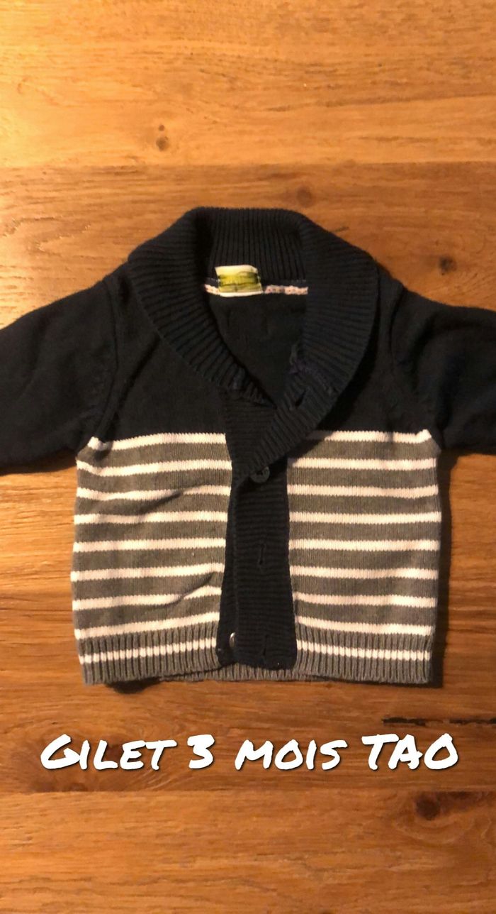 Gilet garçon 3 mois