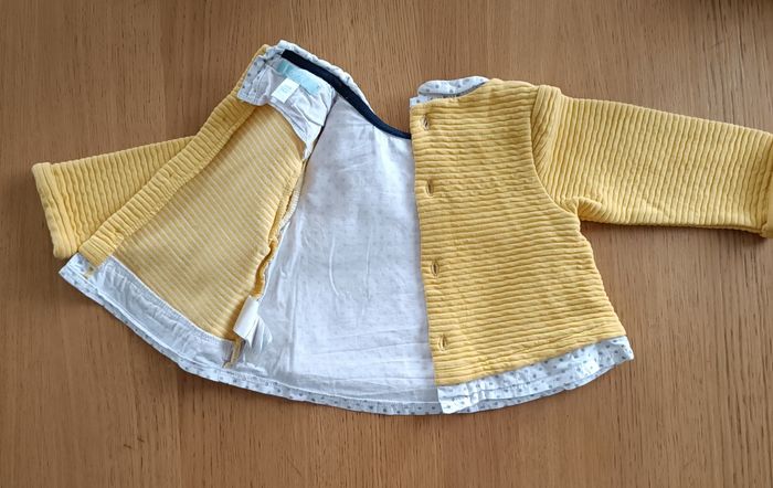 Gilet Cache-coeur Obaïbi jaune 9 mois fille - photo numéro 8