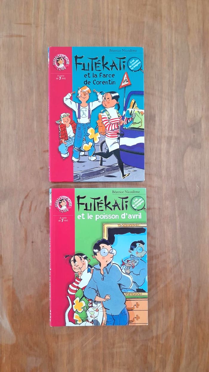 📚2 livres Futékati – Bibliothèque Rose – 6/8 ans