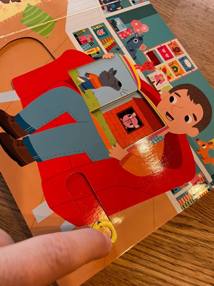 Livre cartonné Ma librairie animée Tourne rire pousse - photo numéro 11