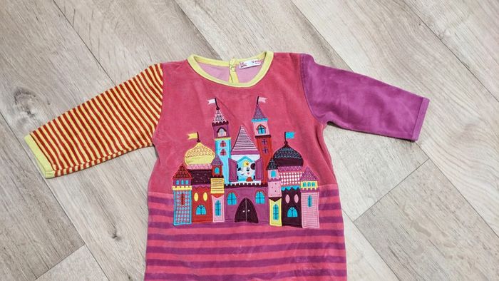 Pyjama/Grenouillère velours DPAM 12 Mois - photo numéro 2