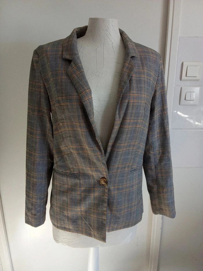 Blazer à carreaux