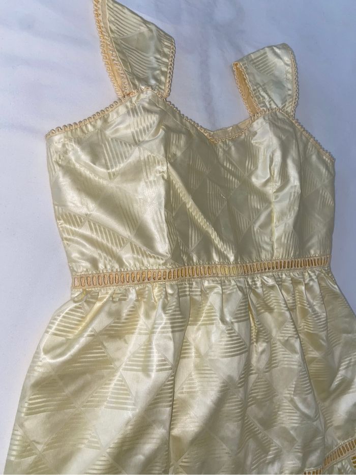 Robe en bazin getzner fille couleur beige - photo numéro 3