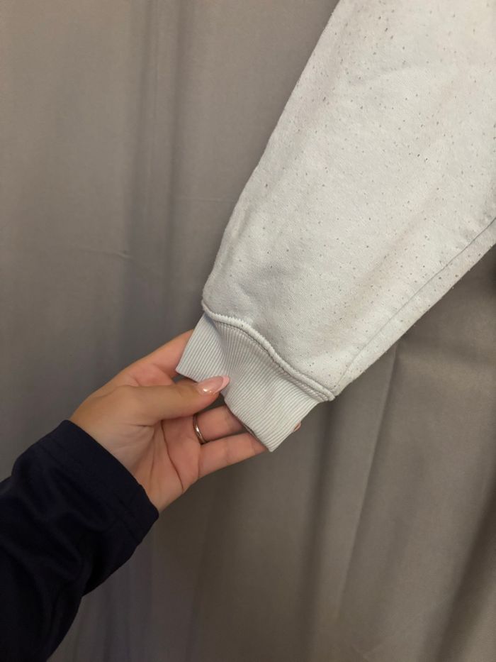 sweat crop top bleu ciel - photo numéro 2