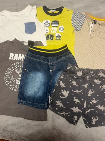 Lot 6 vêtements été garçon