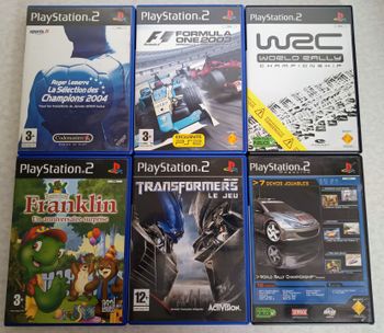 Lot de 6 jeux PS2 divers catégories