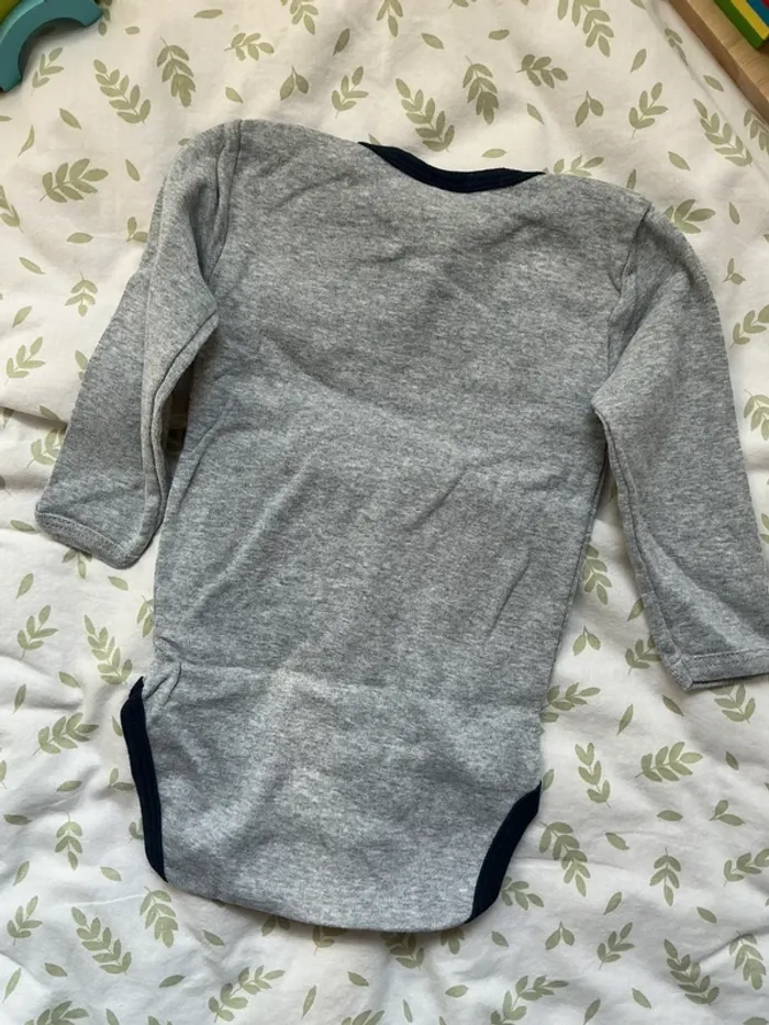body manches longues gris absorba 12 mois - photo numéro 6