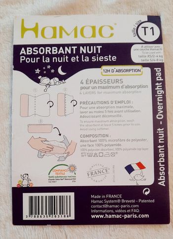 Lot absorbants T1  4 épaisseurs