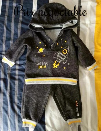 🌈 Magnifique ensemble veste + jogging garçon 6 mois 🌈
