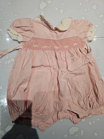 Jolie combinaison été bloomer 6 mois à smocks