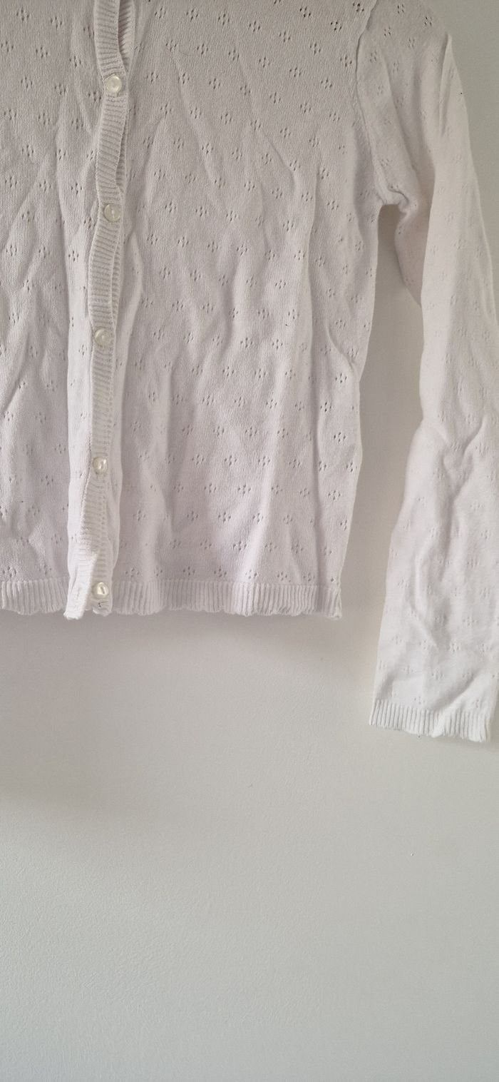 Gilet blanc kiabi taille 10ans - photo numéro 5